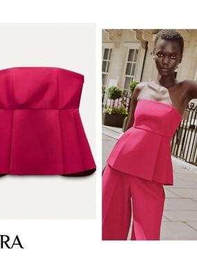 Zara Strapless in Fuchsia
